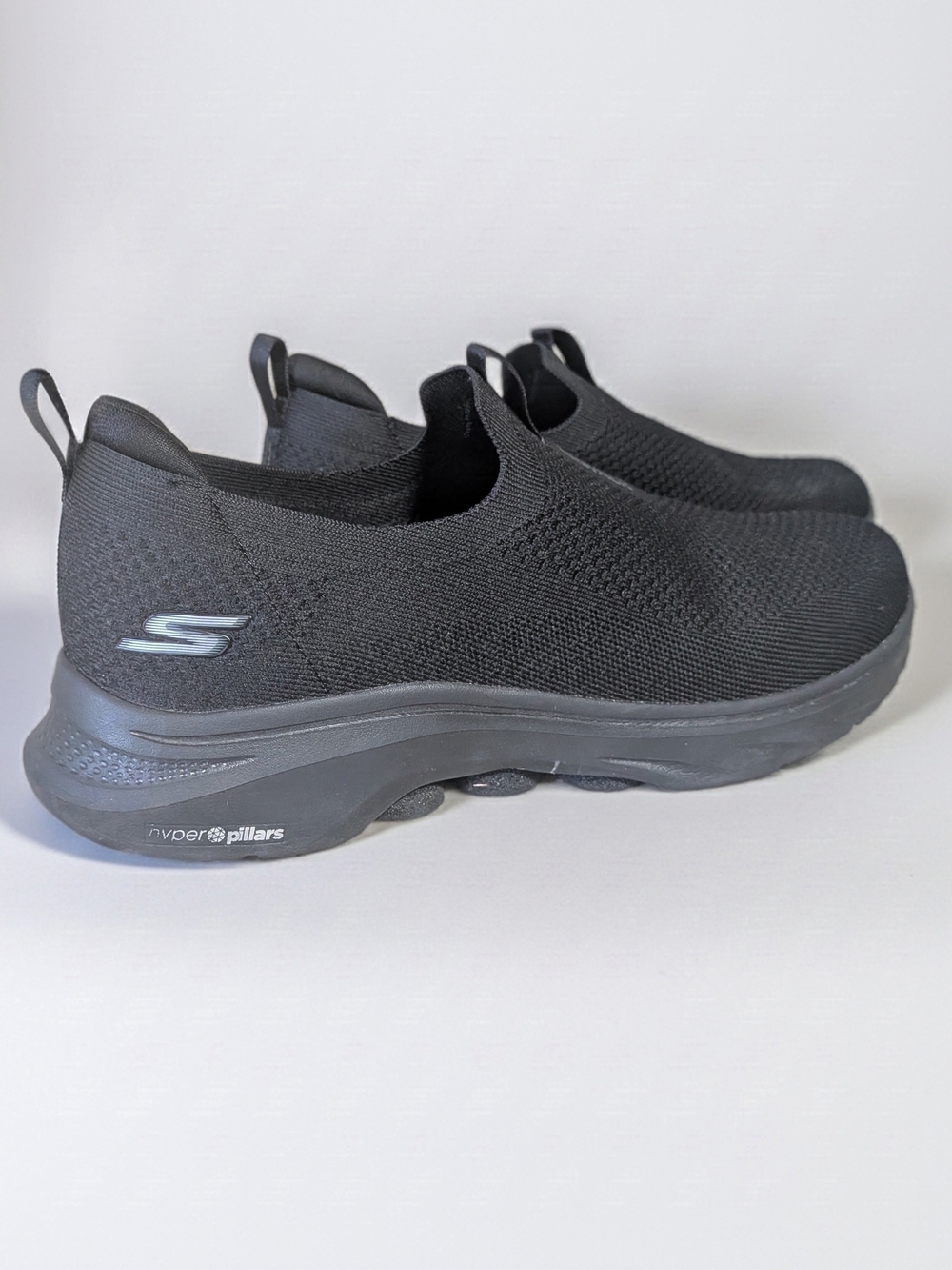 Skechers Men's Black Slip-On Memory Foam Walking Shoes
